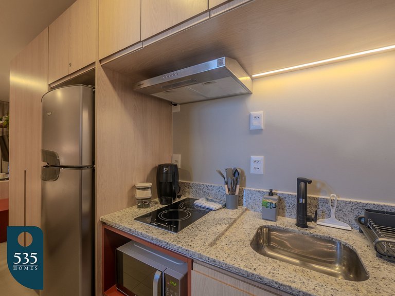 Direct view of Morro do Cristo and the sea