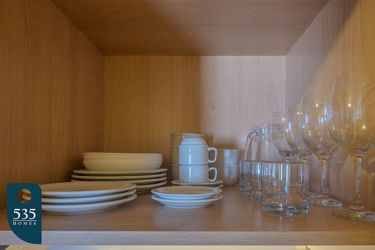 Vista direta para o Morro do Cristo e o mar