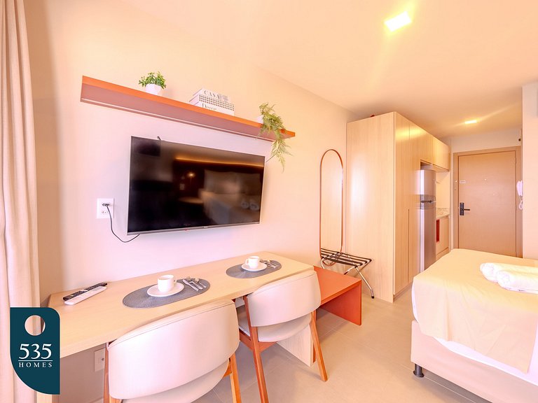 Direct view of Morro do Cristo and the sea