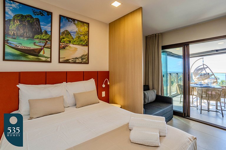 Studio vista mar a passos da Praia da Barra