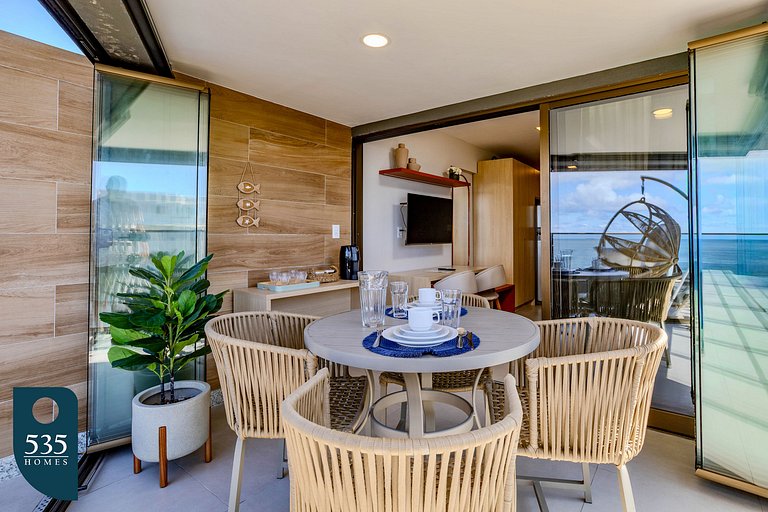 Studio vista mar a passos da Praia da Barra