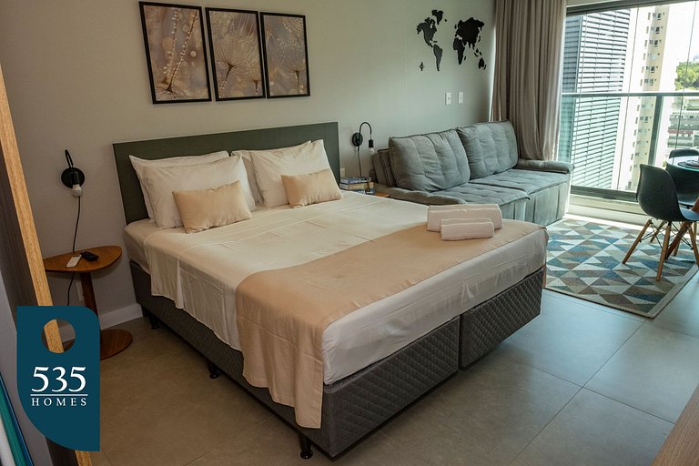 Studio Moderno Próximo ao Mar de Salvador