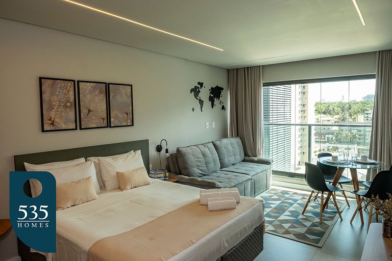 Studio Moderno Próximo ao Mar de Salvador