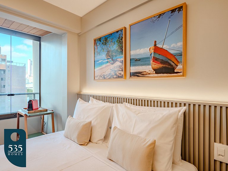 Apartamento com linda decoração no Único Barra