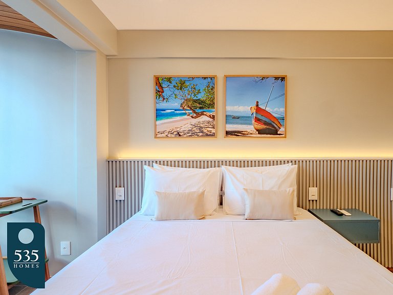 Apartamento com linda decoração no Único Barra