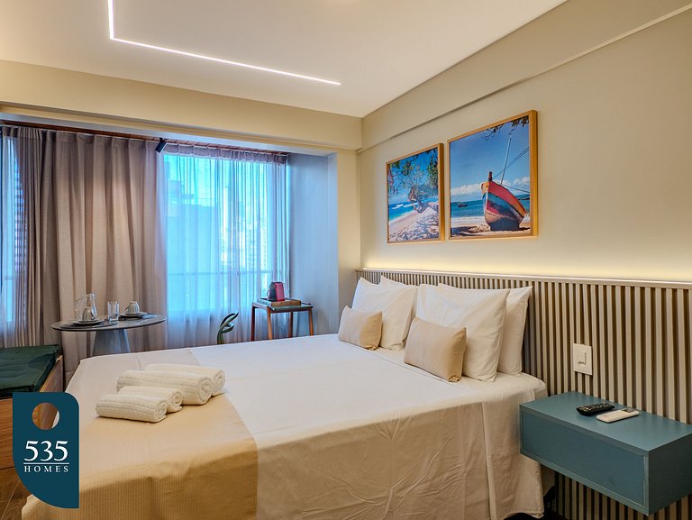 Apartamento com linda decoração no Único Barra