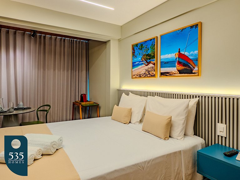 Apartamento com linda decoração no Único Barra