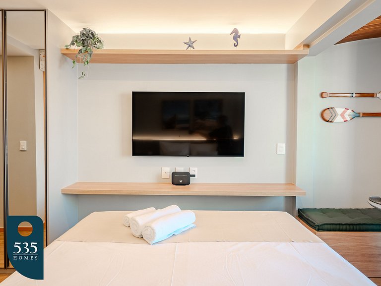 Apartamento com linda decoração no Único Barra