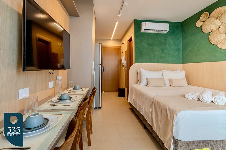 Modern Studio Paralela Sleeps 3 Premium Location