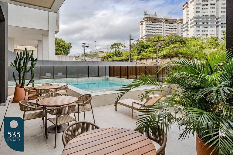 Modern Studio Paralela Sleeps 3 Premium Location