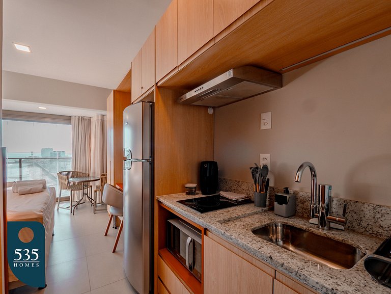 Studio novo em localização privilegiada na Barra