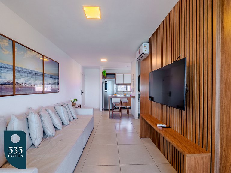 Quarto e Sala a 290m do Farol da Barra