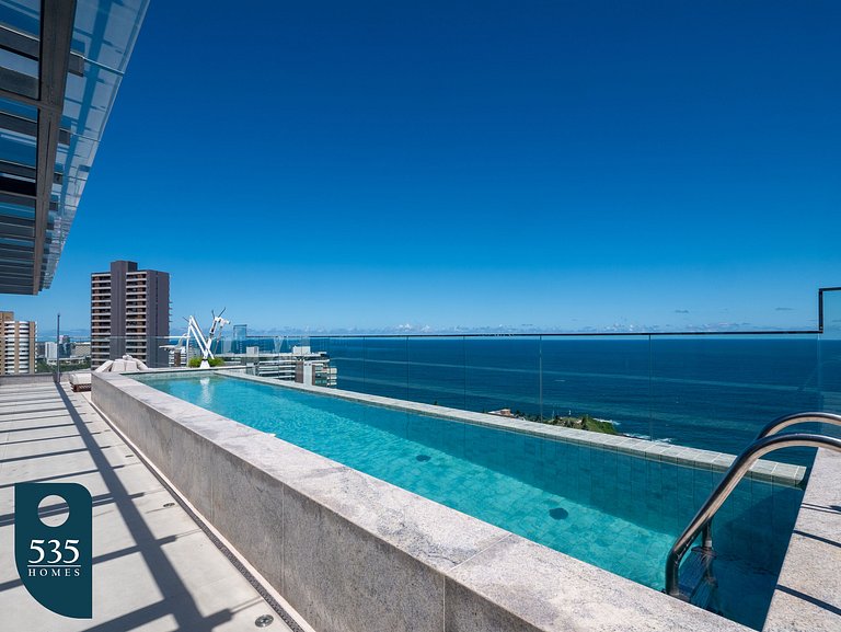 Fully equipped apartment with rooftop pool