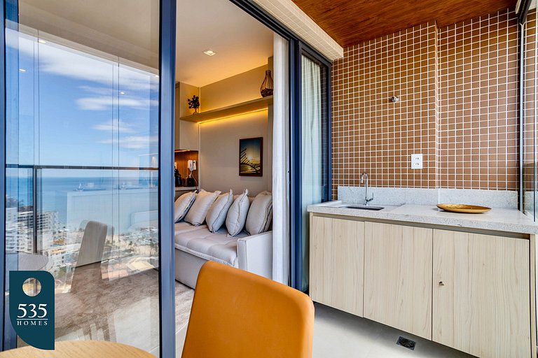 Apartamento com Vista Mar e Piscina no Rooftop