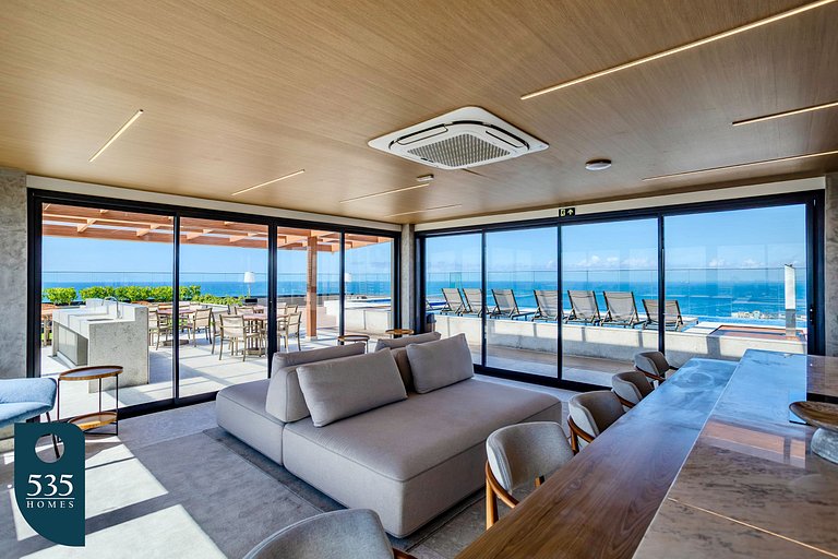 Apartamento com Vista Mar e Piscina no Rooftop