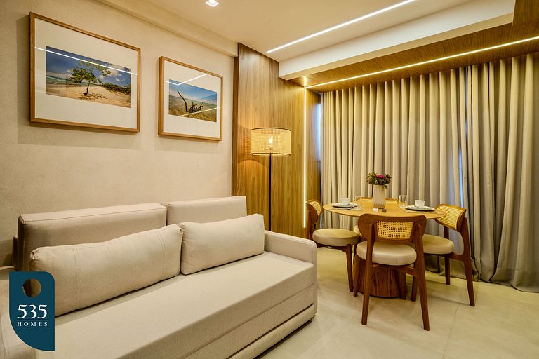 Apartamento moderno com piscina e próximo a Praia