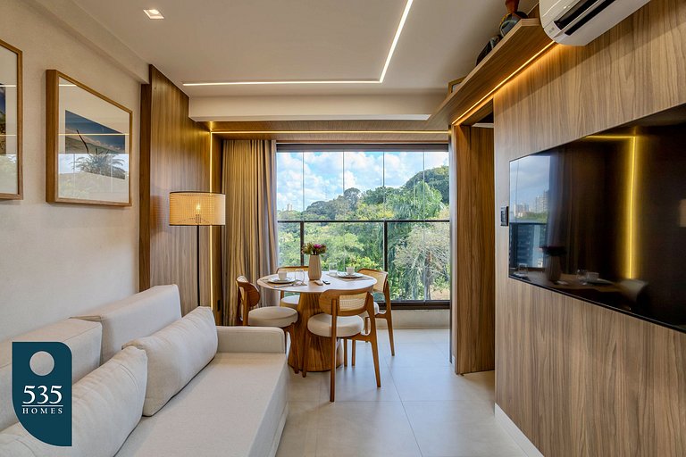 Apartamento moderno com piscina e próximo a Praia
