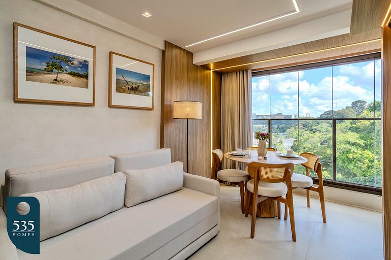 Apartamento moderno com piscina e próximo a Praia